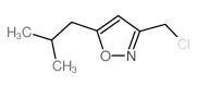 3-(氯甲基)-5-异丁基异噁唑结构式