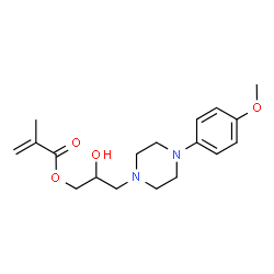 2-hydroxy-3-[4-(4-methoxyphenyl)piperazin-1-yl]propyl 2-methylprop-2-enoate picture