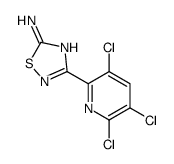 3-(3,5,6-trichloropyridin-2-yl)-1,2,4-thiadiazol-5-amine Structure
