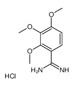 2,3,4-Trimethoxy-benzamidine hydrochloride结构式