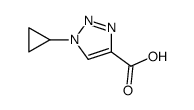 1-Cyclopropyl-1H-1,2,3-triazole-4-carboxylic acid Structure