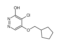 4-chloro-5-(cyclopentylmethoxy)pyridazin-3(2H)-one结构式