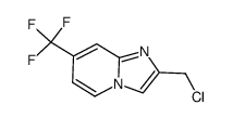 2-(chloromethyl)-7-(trifiuoromethyl)-imidazo[1,2-a]pyridine结构式