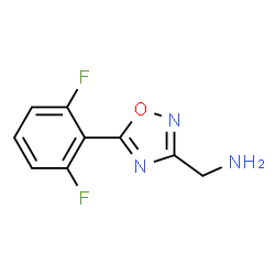 1-[5-(2,6-difluorophenyl)-1,2,4-oxadiazol-3-yl]methanamine(SALTDATA: HCl)结构式