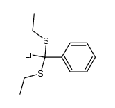 [α,α-bis(ethylthio)benzyl]lithium结构式