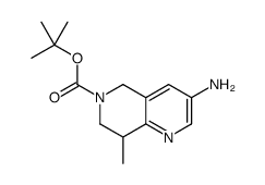 tert-butyl 3-amino-8-Methyl-7,8-dihydro-1,6-naphthyridine-6(5H)-carboxylate结构式