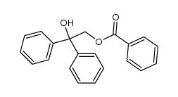 2-hydroxy-2,2-diphenylethyl benzoate Structure