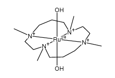 trans-(1,4,8,11-tetra-methyl-1,4,8,11-tetraazacyclotetradecane)O(OH)2 ruthenium(IV) complex Structure