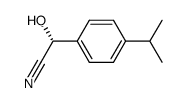 Benzeneacetonitrile, alpha-hydroxy-4-(1-methylethyl)-, (alphaR)- (9CI) Structure