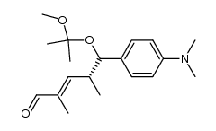 (4R,5R,E)-5-(4-(dimethylamino)phenyl)-5-((2-methoxypropan-2-yl)oxy)-2,4-dimethylpent-2-enal结构式