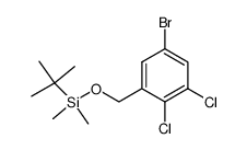 {[(5-bromo-2,3-dichlorophenyl)methyl]oxy}(1,1-dimethylethyl)dimethylsilane结构式