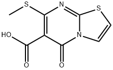 7-(Methylthio)-5-oxo-5H-thiazolo[3,2,a]pyriMidine-6-carboxylic acid structure