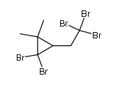 1-(2,2,2-tribromoethyl)-2,2-dibromo-3,3-dimethyl cyclopropane Structure
