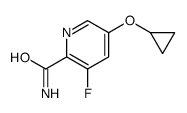 5-cyclopropyloxy-3-fluoropyridine-2-carboxamide结构式