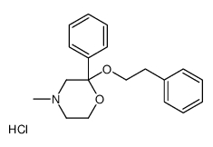 4-methyl-2-phenyl-2-(2-phenylethoxy)morpholine,hydrochloride Structure