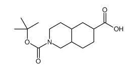 2-(TERT-BUTOXYCARBONYL)DECAHYDROISOQUINOLINE-6-CARBOXYLIC ACID structure