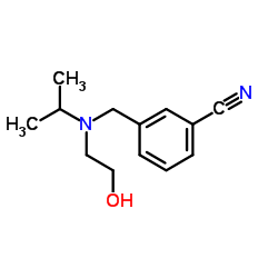 3-{[(2-Hydroxyethyl)(isopropyl)amino]methyl}benzonitrile结构式