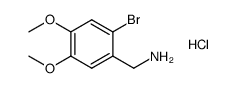 2-bromo-4,5-dimethoxybenzylamine hydrochloride Structure