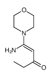 (E)-1-amino-1-morpholinopent-1-en-3-one Structure