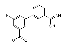 3-(3-carbamoylphenyl)-5-fluorobenzoic acid结构式