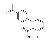 2-(4-acetylphenyl)-6-fluorobenzoic acid Structure
