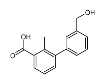 3-[3-(hydroxymethyl)phenyl]-2-methylbenzoic acid Structure