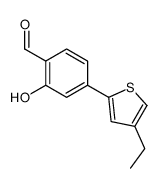 4-(4-ethylthiophen-2-yl)-2-hydroxybenzaldehyde结构式