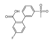 5-fluoro-2-(3-methylsulfonylphenyl)benzoic acid结构式