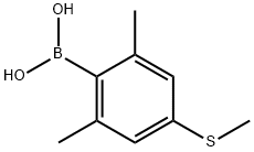 2,6-Dimethyl-4-(methylthio)phenylboronic Acid Structure