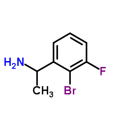 1-(2-Bromo-3-fluorophenyl)ethanamine Structure