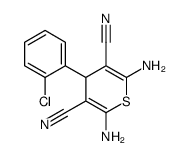 2,6-二氨基-4-(2-氯苯基)-4H-硫代吡喃-3,5-二甲腈结构式