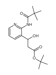 2-[(2,2-Dimethyl-1-oxopropyl)amino]-β-hydroxy-3-pyridinepropanoic Acid, 1,1-Dimethylethyl Ester Structure