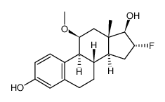 11-methoxy-16-fluoroestradiol Structure