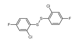 bis(2-chloro-4-fluorophenyl) disulfide Structure