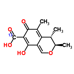 (-)-Citrinin-13C,d2结构式