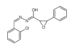 N-[(E)-(2-chlorophenyl)methylideneamino]-3-phenyloxirane-2-carboxamide Structure