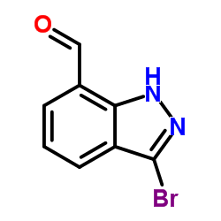3-Bromo-1H-indazole-7-carbaldehyde结构式