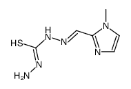 1-amino-3-[(E)-(1-methylimidazol-2-yl)methylideneamino]thiourea Structure