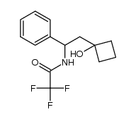 2,2,2-trifluoro-N-[2-(1-hydroxycyclobutyl)-1-phenylethyl]acetamide结构式