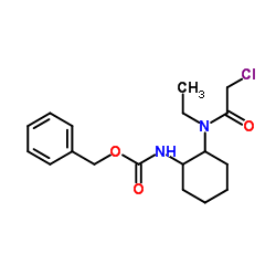 Benzyl {2-[(chloroacetyl)(ethyl)amino]cyclohexyl}carbamate Structure