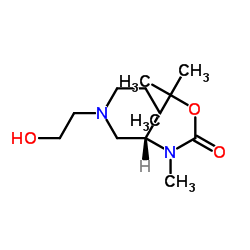 2-Methyl-2-propanyl [(3S)-1-(2-hydroxyethyl)-3-piperidinyl]methylcarbamate结构式