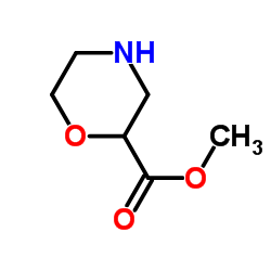 Methyl 2-morpholinecarboxylate structure