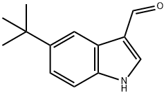5-(叔丁基)-1H-吲哚-3-甲醛结构式