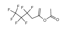 4,4,5,5,6,6,6-heptafluorohex-1-en-2-yl acetate Structure