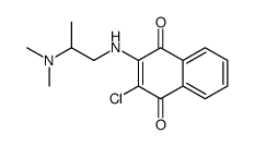 2-chloro-3-[2-(dimethylamino)propylamino]naphthalene-1,4-dione结构式