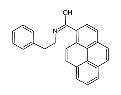 N-(2-phenylethyl)pyrene-1-carboxamide结构式
