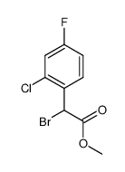 methyl bromo(2-chloro-4-fluorophenyl)acetate结构式