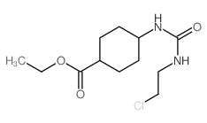 ethyl 4-(2-chloroethylcarbamoylamino)cyclohexane-1-carboxylate结构式