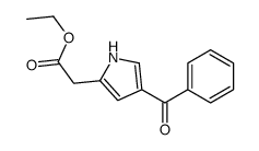 ethyl 2-(4-benzoyl-1H-pyrrol-2-yl)acetate Structure