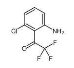 1-(2-Amino-6-chloro-phenyl)-2,2,2-trifluoro-ethanone结构式